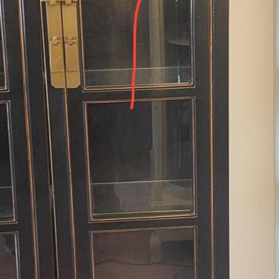 Pair Of (single) Asian Display Cabinets #2 