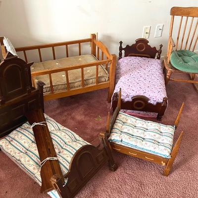 Large Doll Beds And A Chair