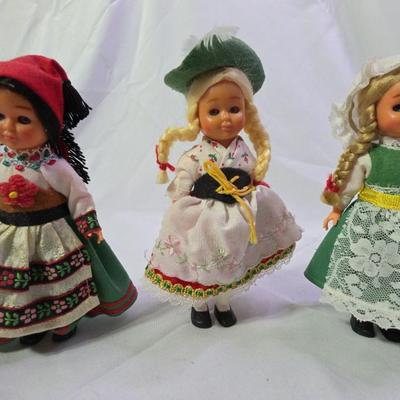 Vintage International Sleepy Eye Dolls And Japan Disney Three Little Pigs Figure