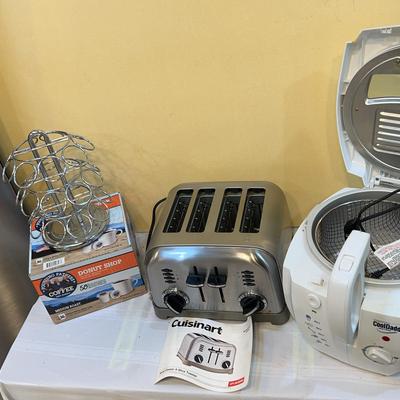 Coffee, Coffee Pod Holder, Toaster, And Deep Fryers