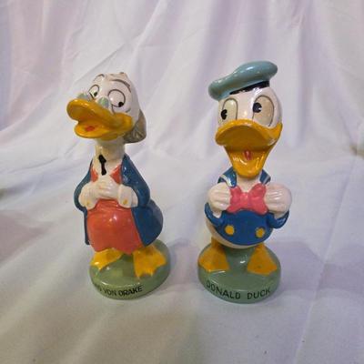 Vintage Disney Donald And Ludwig Duck Salt &pepper Shaker