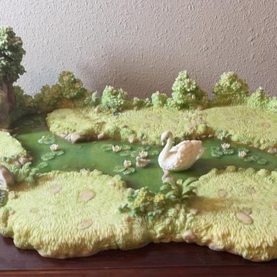 ROMAN SERAPHIM CLASSICS HEAVENLY REFLECTIONS POND BASE RETIRED