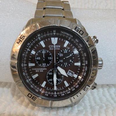Citizen Eco-drive Chronograph (Brown Face)