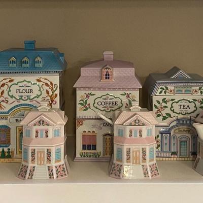 The Lenox Village Porcelain 9 Pc Set 