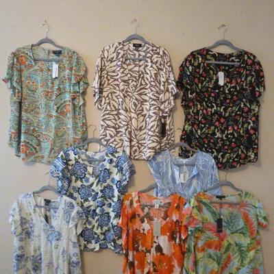Women's Blouses With Different floral Print patterns 