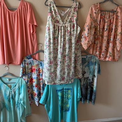 7 Spring Time 3x/24W-26W Blouses