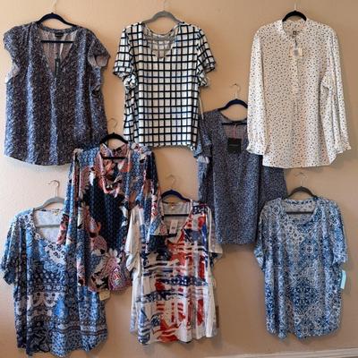 Lot Of 8 I’M IN LOVE WITH BLUE Womens Size 3x 