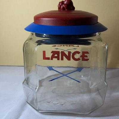 Vintage Large LANCE Cracker Cookie Jar 9” Authentic 