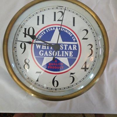 Antique Brass Hanging Clock