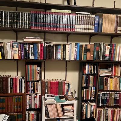 large collection of books