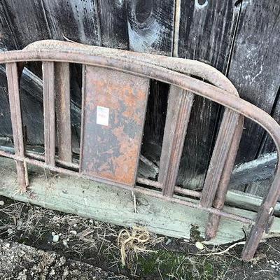 Antique headboard and foot board