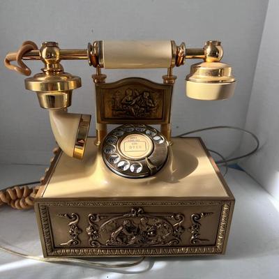 Hollywood Regency Deco-Tel French Style Rotary Phone 