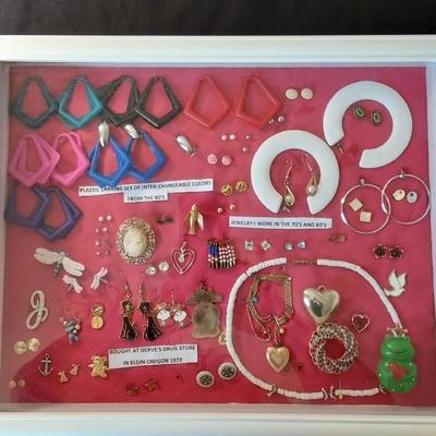 Shadow Box Jewelry 70s & 80s 