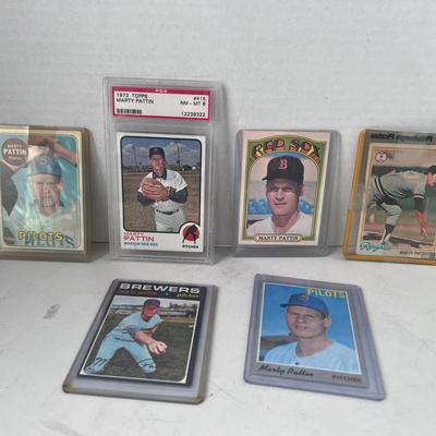 Baseball Cards Marty Pattin Boston Red Soxs 