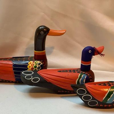 Hand Painted Mandarin Ducks 