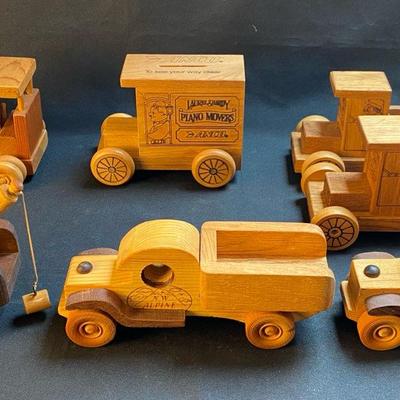 Logomobile and Wood Toy Trucks