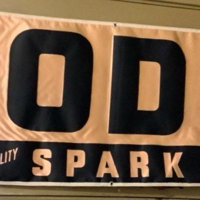 Banner "Ask Us For Lodge Spark Plugs" 3++ Feet Long 