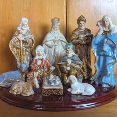 Ceramic Nativity Scene