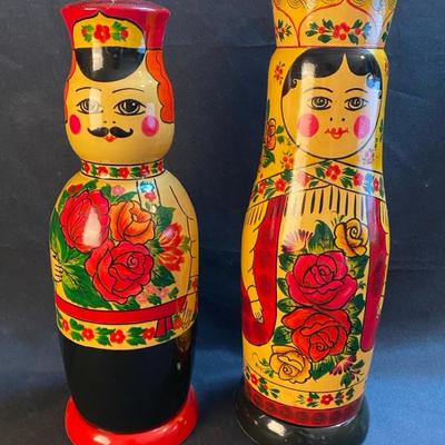 Wood Dolls Made in Russia c 1999