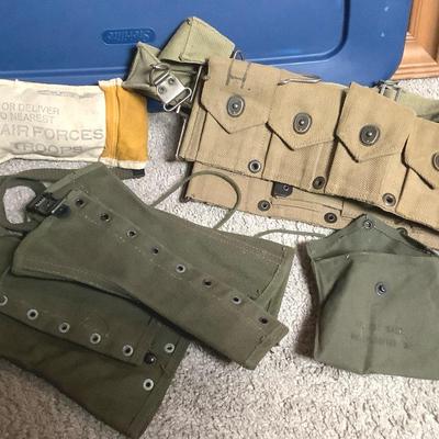 Gaiters and Ammo Belt Vintage Army
