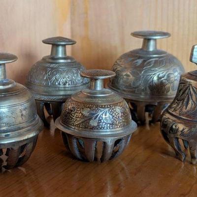 Brass Elephant Claw Bells 