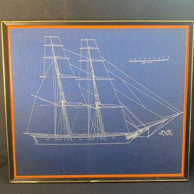 "Spar Plan Brig Truxton by Francis Grice."
