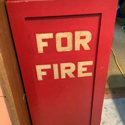 "For Fire" Extinguisher Cabinet & Fire Extinguishers
