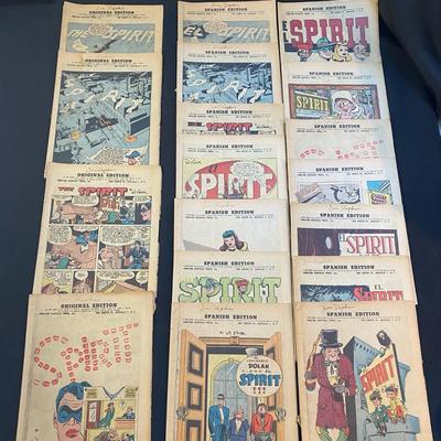 "The Spirit" Comic Books in "Original Edition" & "Spanish Editions