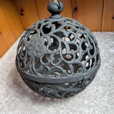 Cast Iron Hanging Globe