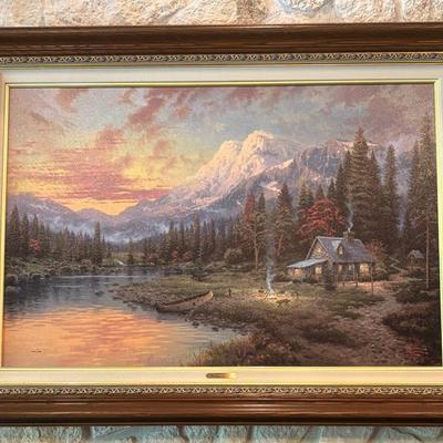 “Evening Majesty” Canvas Print By Thomas Kinkade