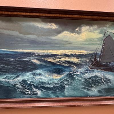 Stormy Ocean Art by Lorain