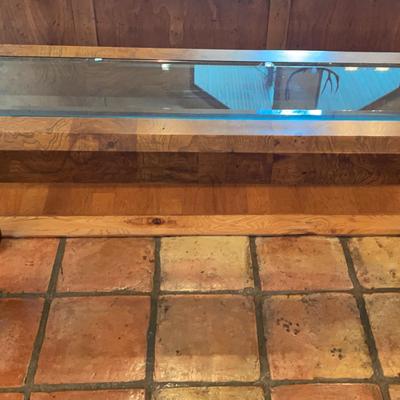 Sofa Table Wooden And Glass