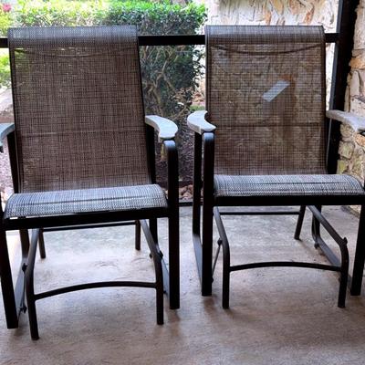 Two Outdoor Glider Chairs