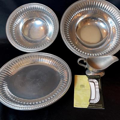 Wiltonarmetale Serving Set Plater And Bowls