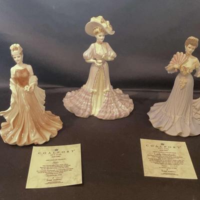 Coalport Lady Figurines (3) 