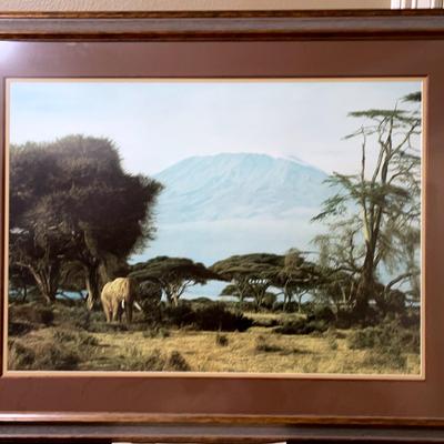 Kilimanjaro Morning by wildlife artist Simon Combes