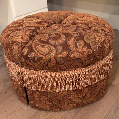 Lovely Tapestry Ottoman -2nd Floor 