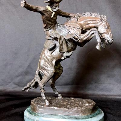 Frederic Remington Sculpture “Bronco Buster”