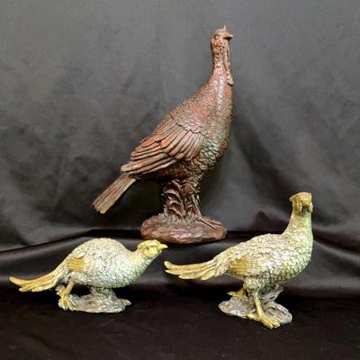Turkey And Pheasants Decor