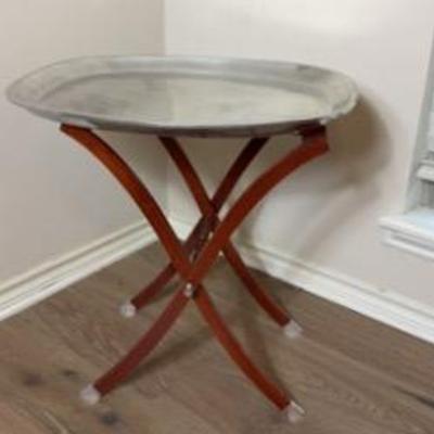 Aluminum And Teak Folding Table 2nd Floor