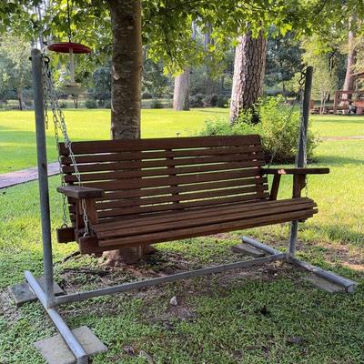 Wooden Yard Swing