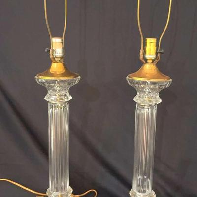 Crystal Brass Table Lamps/SECOND FLOOR 