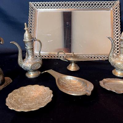 Indian Brass, Mirror Tray and More 