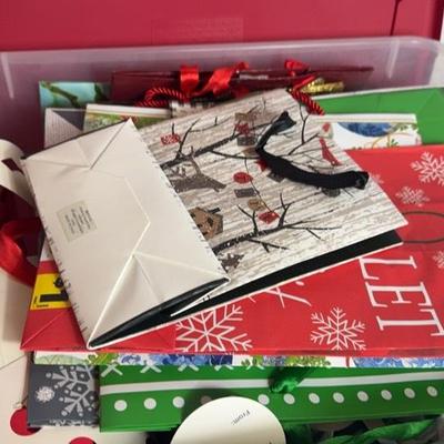 Bin Of Christmas Bags 