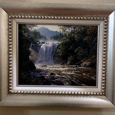 Waterfall Cascade Painting 