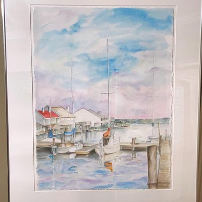 Sailboat And Nautica Sunset Painting 
