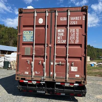 20' Shipping Container / Conex - door side 