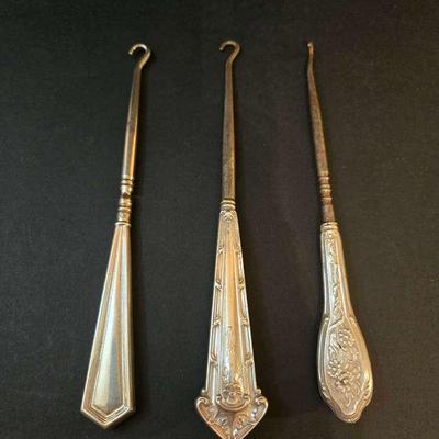 Sterling Silver buttonhooks