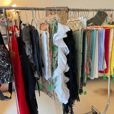 large assortment of tablecloths