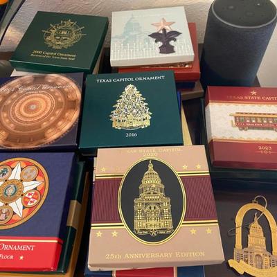 1996 to 2023 State of Texas Annual Christmas Ornaments still in boxes